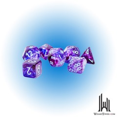 Nebula 7-Die Set Mega-Hedral Nocturnal/Turquoise LuminarySCARLET/GOLD
